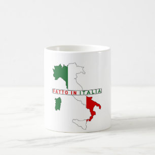 made in italy country map flag product label coffee mug
