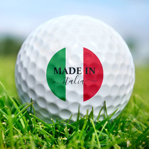 Made in Italy Italian Flag Red White Green Italia Golf Balls