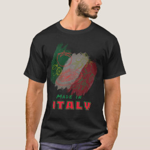 Made in Italy – Italian Food Art Pasta & Olive T-Shirt