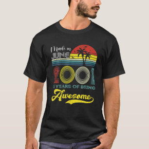 Made In June 2001 20Th Birthday Vintage 20 Years O T-Shirt