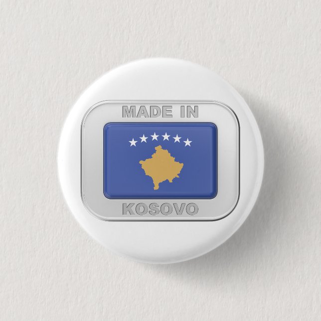 Made in Kosovo 3 Cm Round Badge (Front)