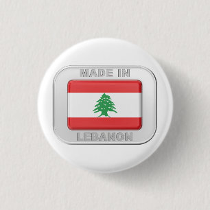 Made in Lebanon 3 Cm Round Badge