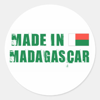 Made in Madagascar Classic Round Sticker