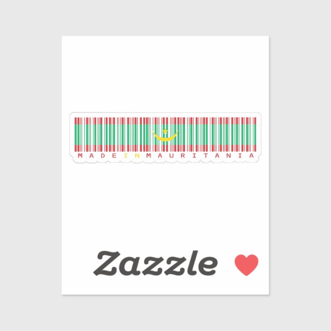 Made in Mauritania – National Pride Sticker (Sheet)