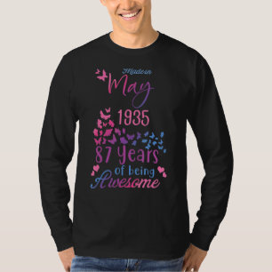 Made In May 1935 Happy Birthday 87 Years Of Being T-Shirt