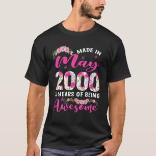 Made In May 2000 21St Birthday Outfit 21 Years Old T-Shirt