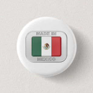 Made in Mexico 3 Cm Round Badge