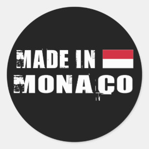 Made in Monaco Classic Round Sticker
