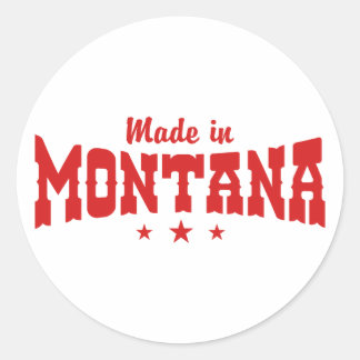 Made In Montana Classic Round Sticker