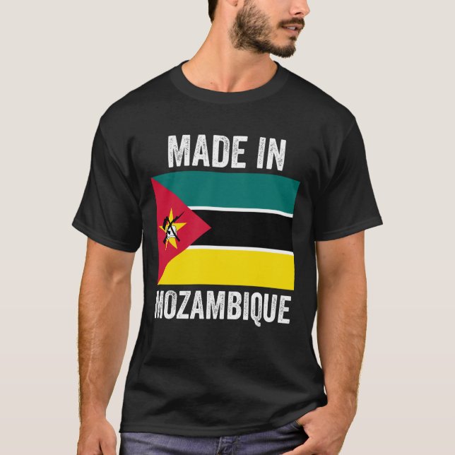 Made in Mozambique // World Country National Flag T-Shirt (Front)