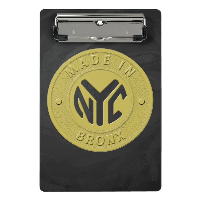 Made In New York Bronx Mini Clipboard (Front)