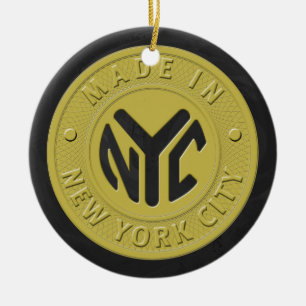Made In New York Ceramic Ornament