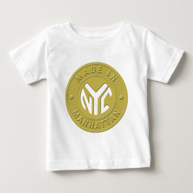 Made In New York Manhattan Baby T-Shirt (Front)