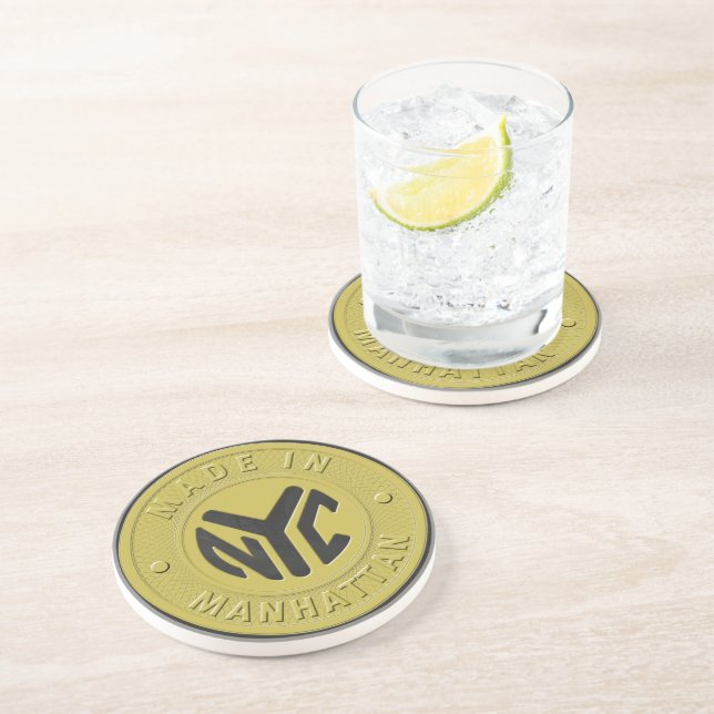 Made In New York Manhattan Coaster (Side)