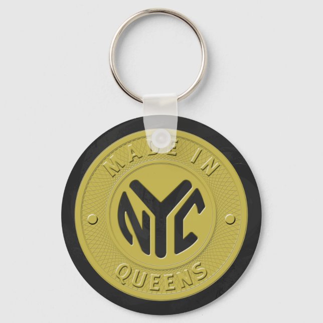 Made In New York Queens Key Ring (Front)