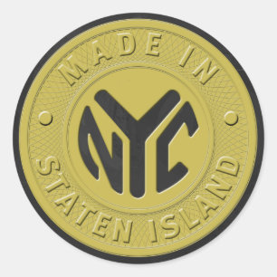 Made In New York Staten Island Classic Round Sticker