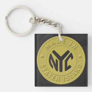 Made In New York Staten Island Key Ring