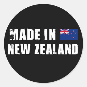 Made in New Zealand Classic Round Sticker