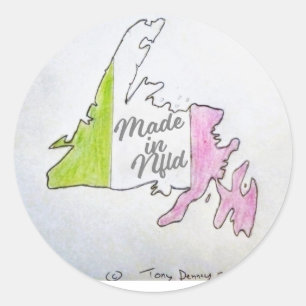 Made in Newfoundland Sticker .