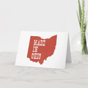Made In Ohio Landscape Greeting Card