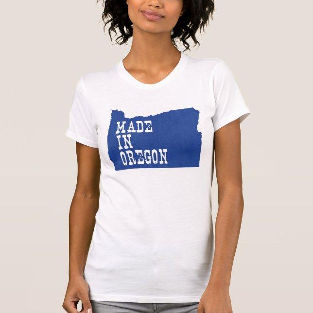 Made In Oregon for Oregonian Webfoot Woman T-Shirt (Front)