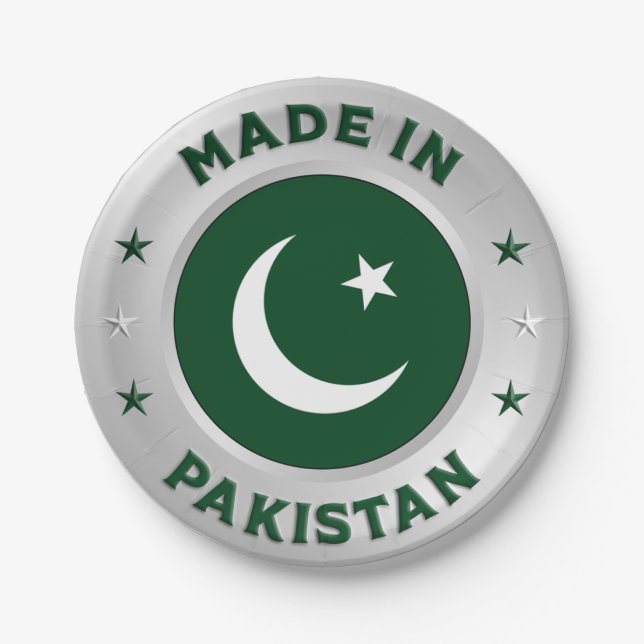 Made In Pakistan Paper Plate (Front)