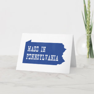 Made In Pennsylvania State Large Greeting Card