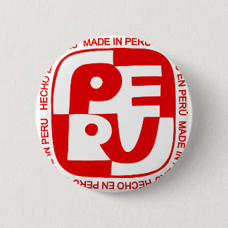 Made In Peru 6 Cm Round Badge