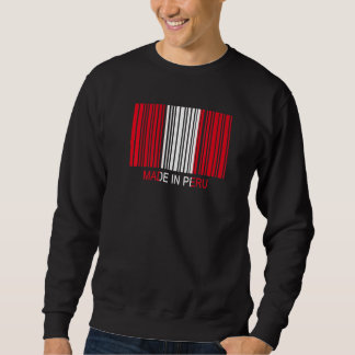 Made in Peru Flag Barcode Premium Sweatshirt