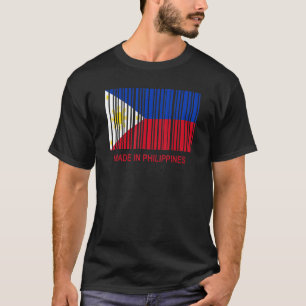 Made in Philippines Flag Barcode T-Shirt
