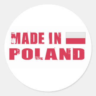 Made in Poland Classic Round Sticker