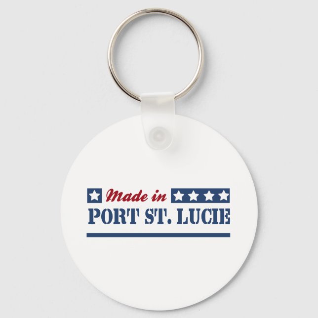 Made in Port St. Lucie Key Ring (Front)