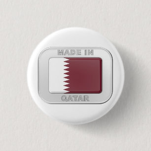 Made in Qatar 3 Cm Round Badge