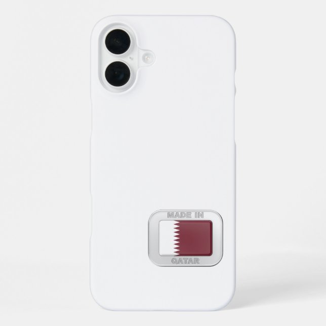 Made in Qatar iPhone Case (Back)