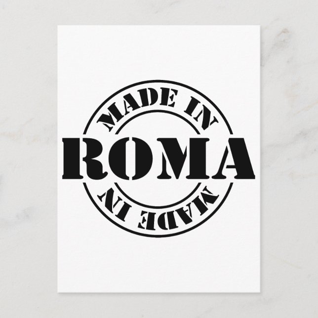 Made in Roma Postcard (Front)