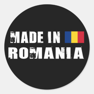 Made in Romania Classic Round Sticker