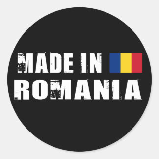 Made in Romania Classic Round Sticker