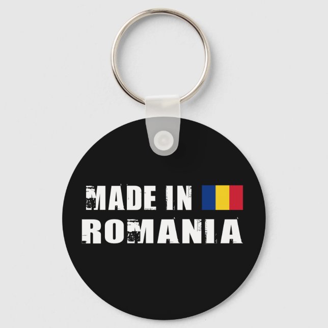 Made in Romania Key Ring (Front)