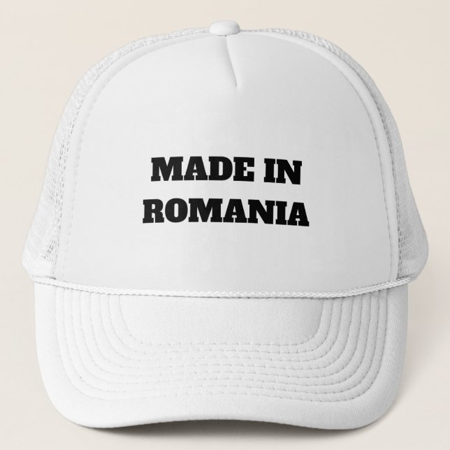 Made in Romania Trucker Hat (Front)