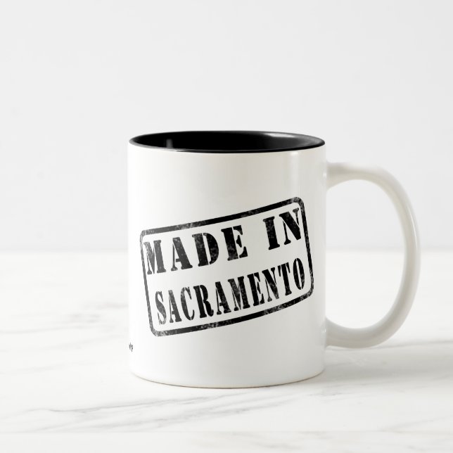 Made in Sacramento Two-Tone Coffee Mug (Right)