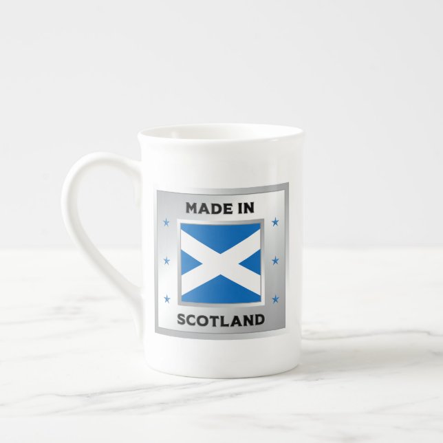 Made In Scotland Bone China Mug (Left)