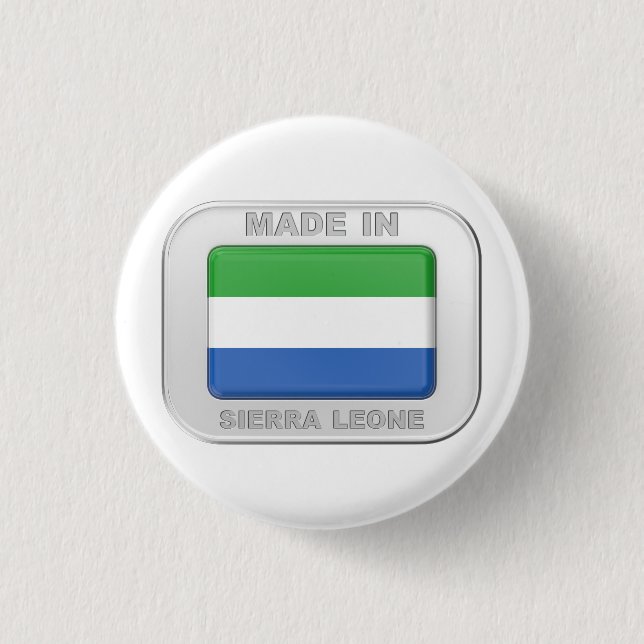 Made in Sierra Leone 3 Cm Round Badge (Front)