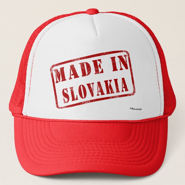 Made in Slovakia Trucker Hat (Front)
