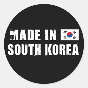 Made in South Korea Classic Round Sticker