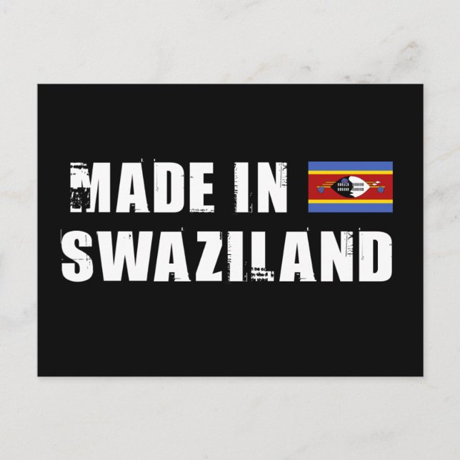 Made in Swaziland Postcard (Front)