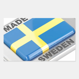 Made in Sweden Rectangular Sticker