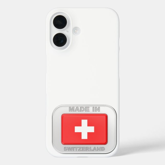 Made in Switzerland Case-Mate iPhone Case (Back)