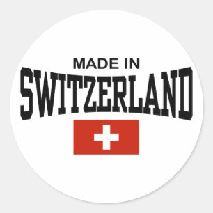 Made In Switzerland Classic Round Sticker