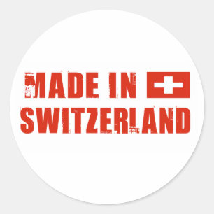 Made in Switzerland Classic Round Sticker