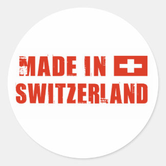 Made in Switzerland Classic Round Sticker